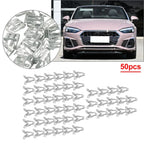 50pcs Gray Dashboard Retainer Clips for Instrument Panel - Universal Fit