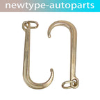 2X 15" J Hook Grade G70 Tow Axle Strap Clevis 5400 LBS for Wrecker Rollback