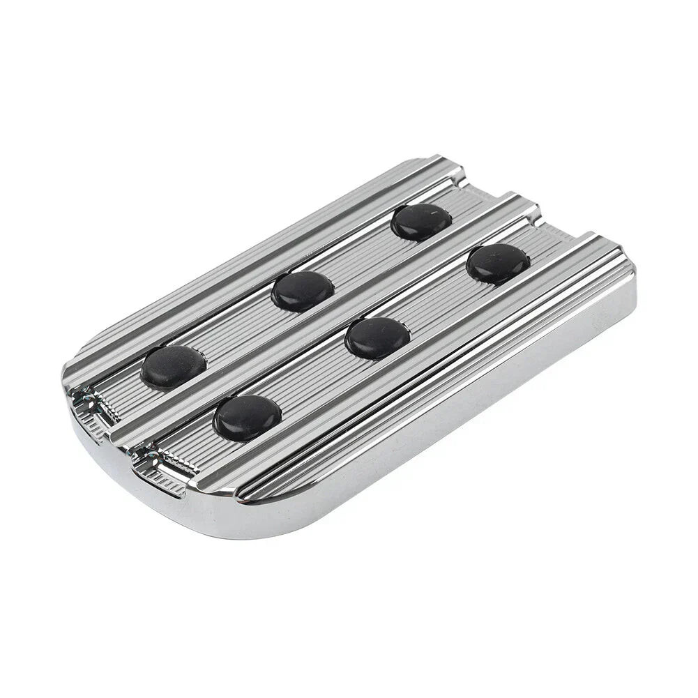 Chrome Large Brake Pedal Pad for Harley Touring Street Road Glide Softail (2014-2023)
