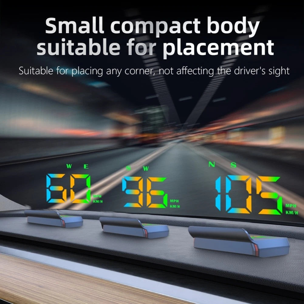GPS Heads Up Display HUD for Cars (Digital Speedometer, Alarm Feature)