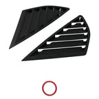 ABS Black Side Window Louvers for Ford Fusion Mondeo 2013-2020 Gloss