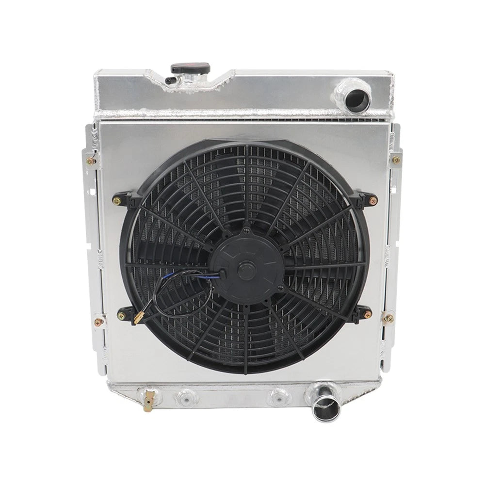 3 Row Aluminum Radiator with Fan Shroud for Ford Mustang Falcon (1964–1966)
