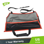 Car Seat Back Organizer Bag for Universal Vehicles (Black/Red)