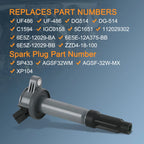 6 Pack Ignition Coil and Spark Plug for Ford Escape Fusion (2006-2012)