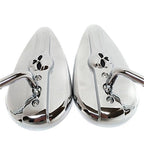 Chrome Skull Side Mirrors for Harley Springer Softail EFI Sportster 1200 (2004–2023)