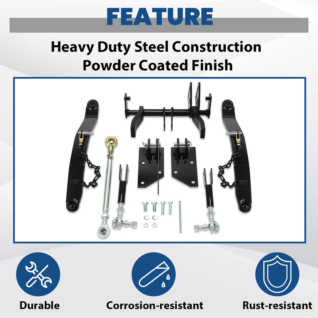3 Point Hitch Kit CAT 1 for John Deere 316 318 322 330 332 420 430 (1970–1990)