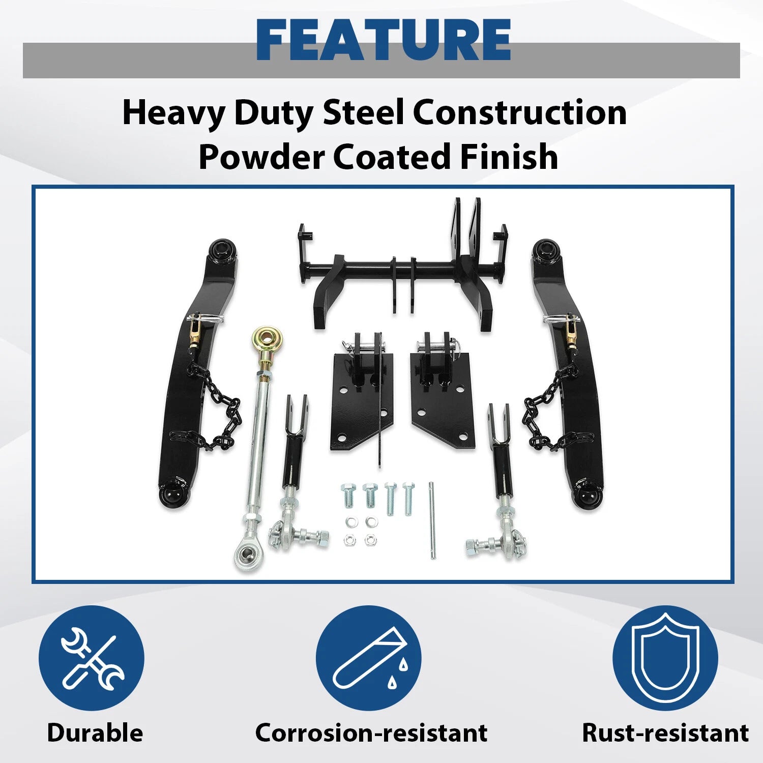 3 Point Hitch Kit CAT 1 for John Deere 316 318 322 330 332 420 430 (1970–1990)