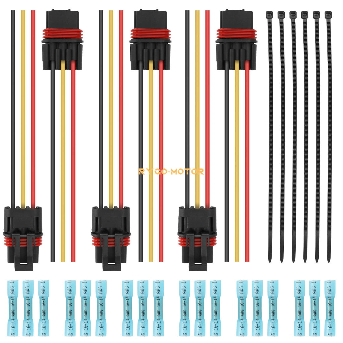 6X Pulse Power Bus Bar Plug Pigtail Connector for Polaris RZR PRO Ranger 1000 XP (2019–2023)