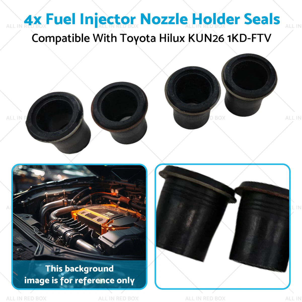 Fuel Injector Nozzle Holder Seal Set for Toyota Hilux KUN26 (2005–2015)