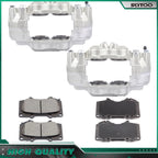 Front Brake Calipers & Ceramic Pads Set for Toyota 4Runner (2003–2009)