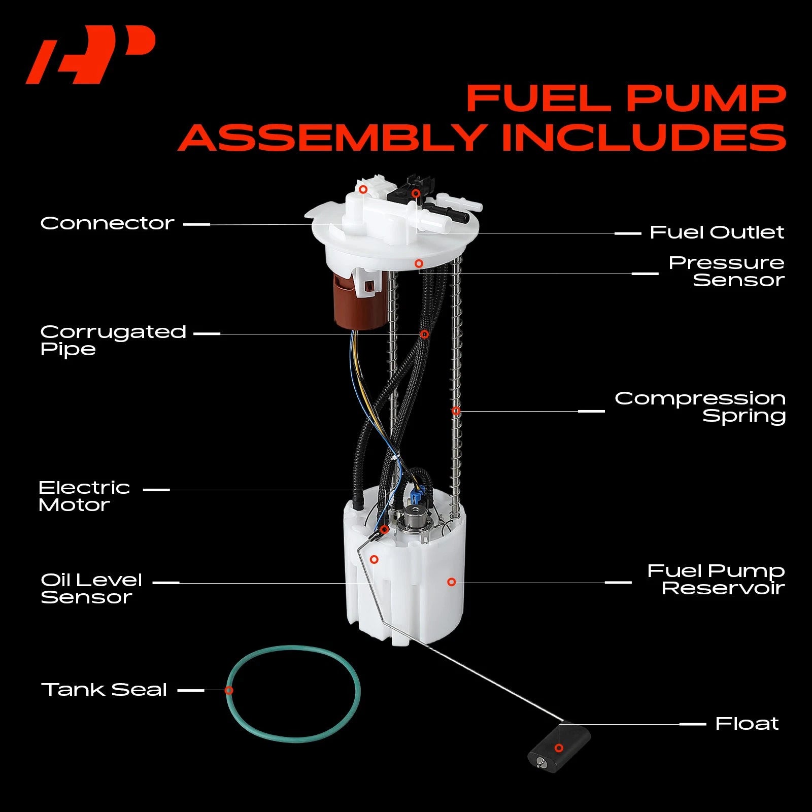 Fuel Pump Module for Chevrolet Silverado 3500 HD GMC Sierra 3500 (2007–2019)