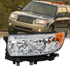Left Headlight Assembly Halogen for Subaru Forester (2006–2008)