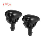 2X 3mm Black Plastic Windshield Washer Wiper Nozzle for Nissan 