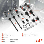Set of 13 Front Idler, Pitman Arm, Sway Bar Link, Tie Rod for Chevy GMC Hummer