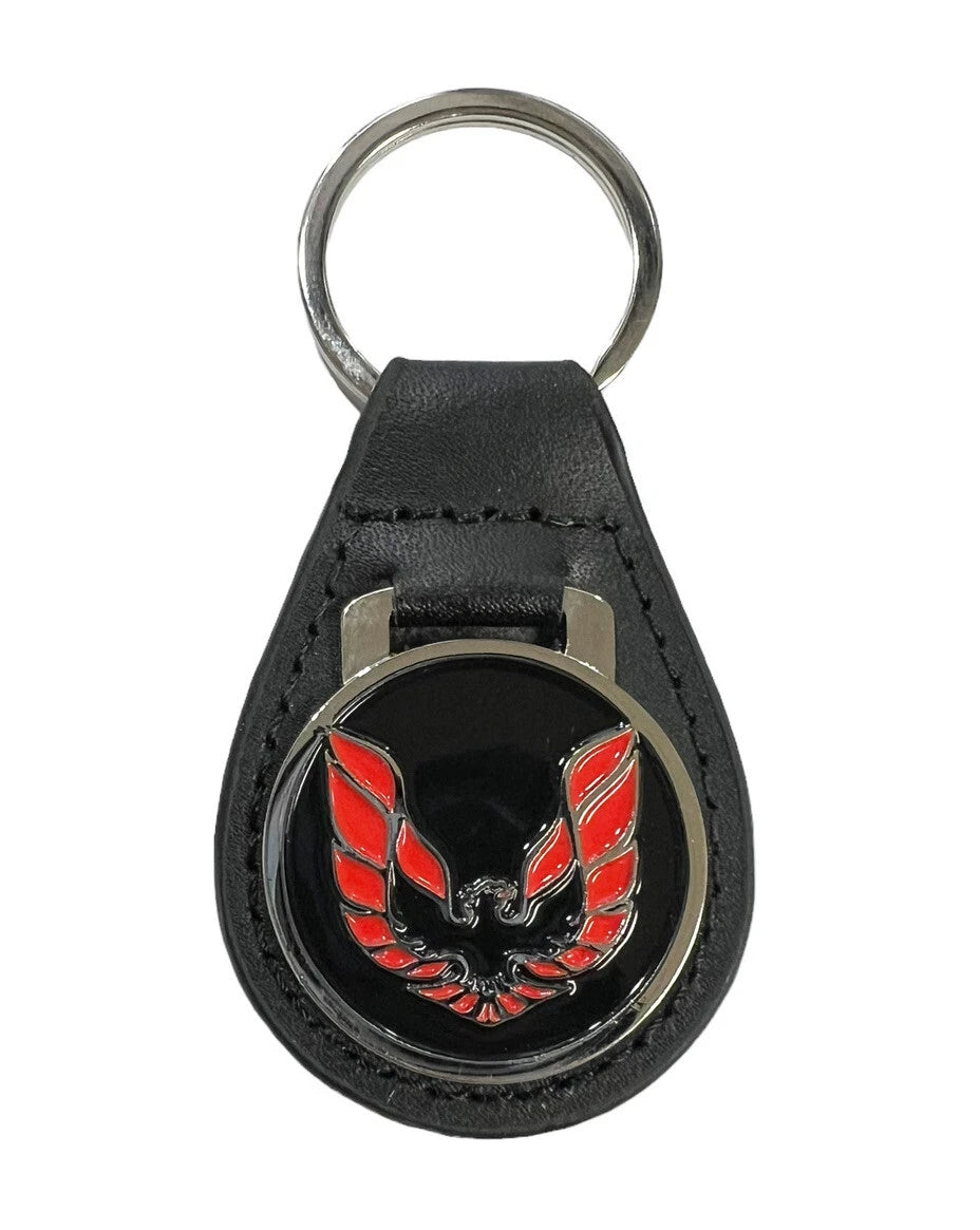 Leather Keychain Ring Fob for Pontiac Firebird Trans Am (1969–1969)