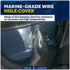 2X Stainless Steel Clamshell Vent Cover Base for