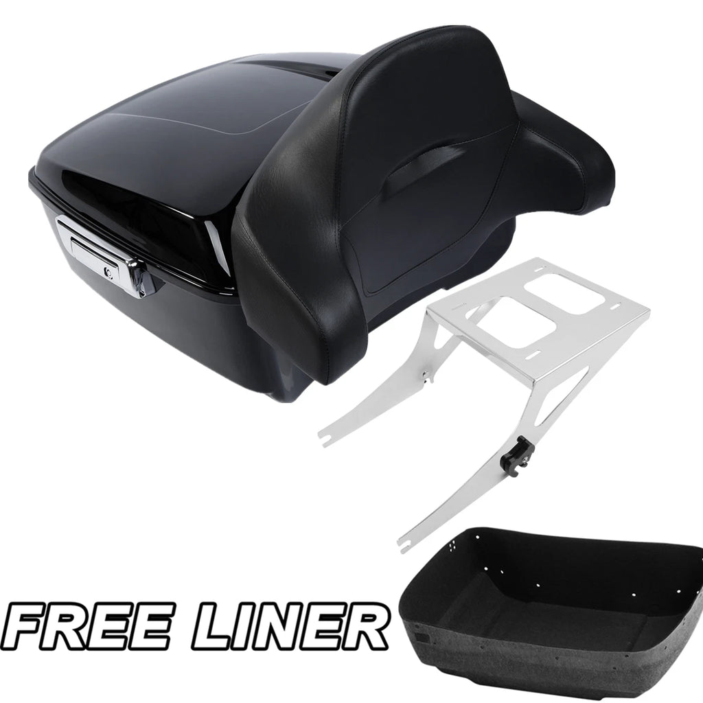 Trunk Backrest Pad for Harley Fatboy (2008–2016)