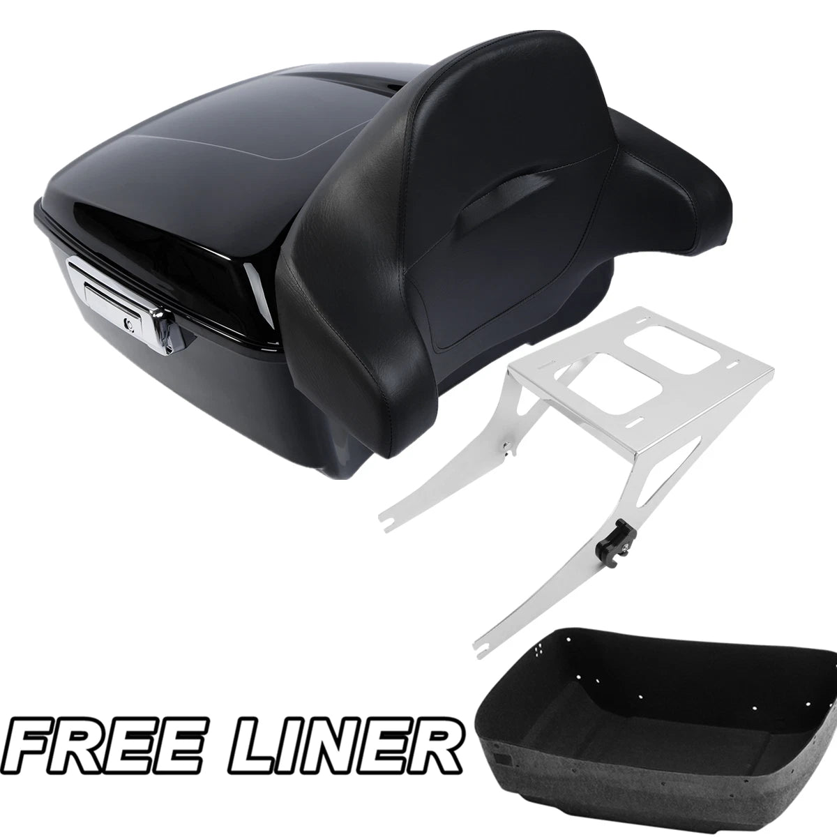 Trunk Backrest Pad for Harley Fatboy (2008–2016)