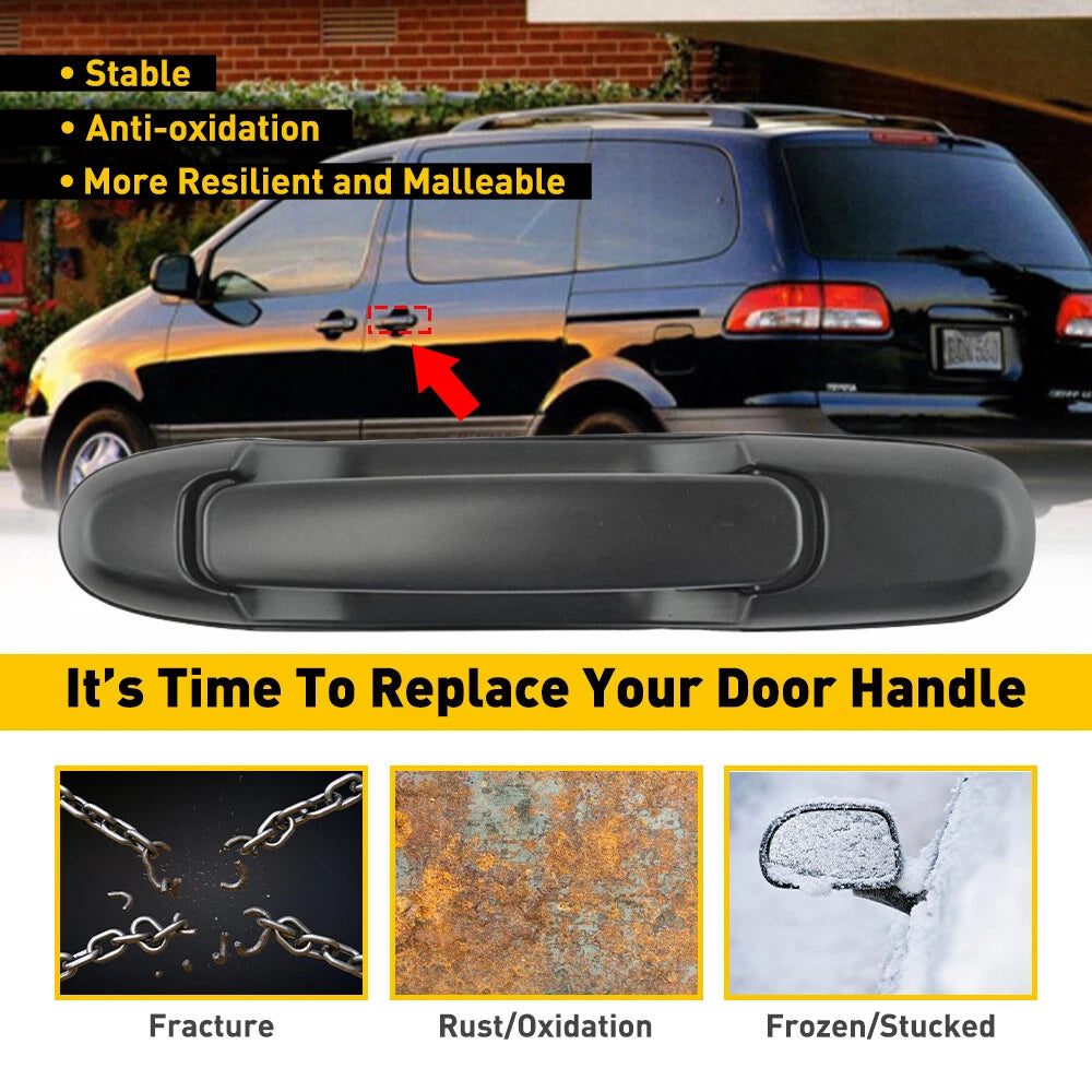 Left or Rear Sliding Door Handle for 1998–2003 Toyota Sienna Black