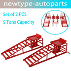 2X Hydraulic Car Lift Ramps 5 Ton for Car Truck (Universal)