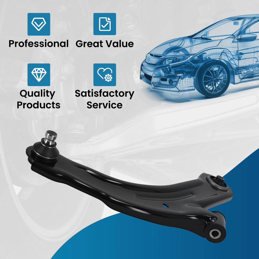 Front Passenger Lower Control Arm w/ Ball Joint for Nissan Versa (2007–2012)
