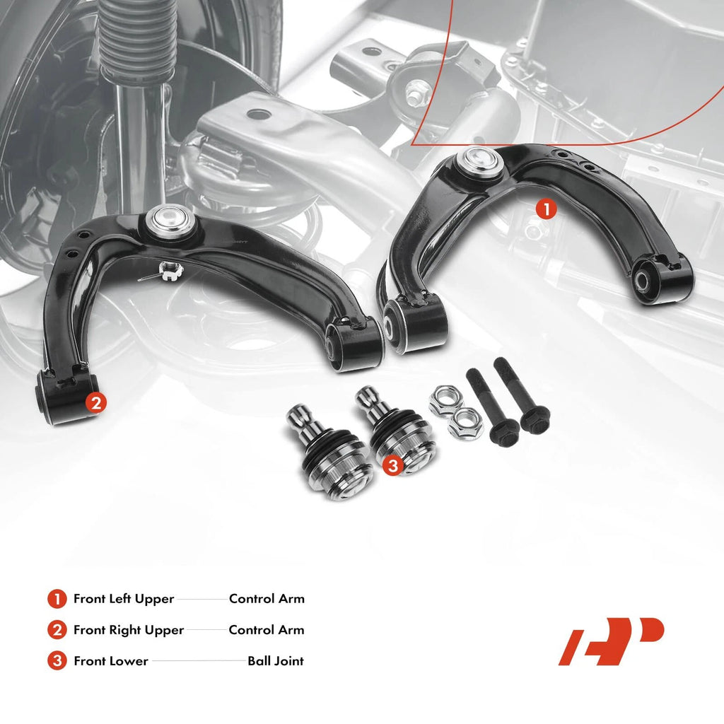 Set of 4 Front Control Arms with Ball Joints for Nissan Frontier/Xterra (2005–2018)