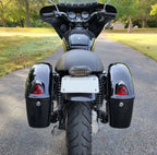 Saddlebag Bags with LED Light for Harley Yamaha Cruiser Motorcycle (Universal)