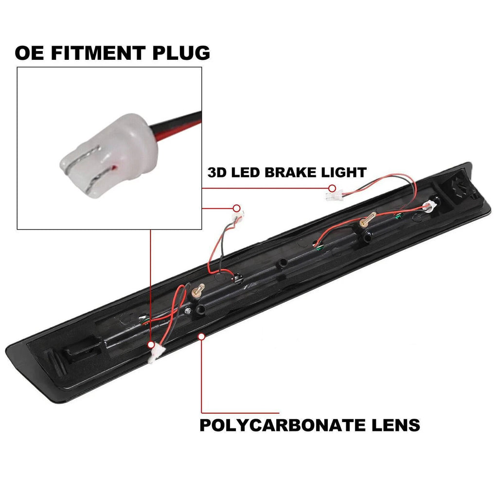 Smoke Lens LED 3rd Brake Light for Ford Mustang (1999–2004)