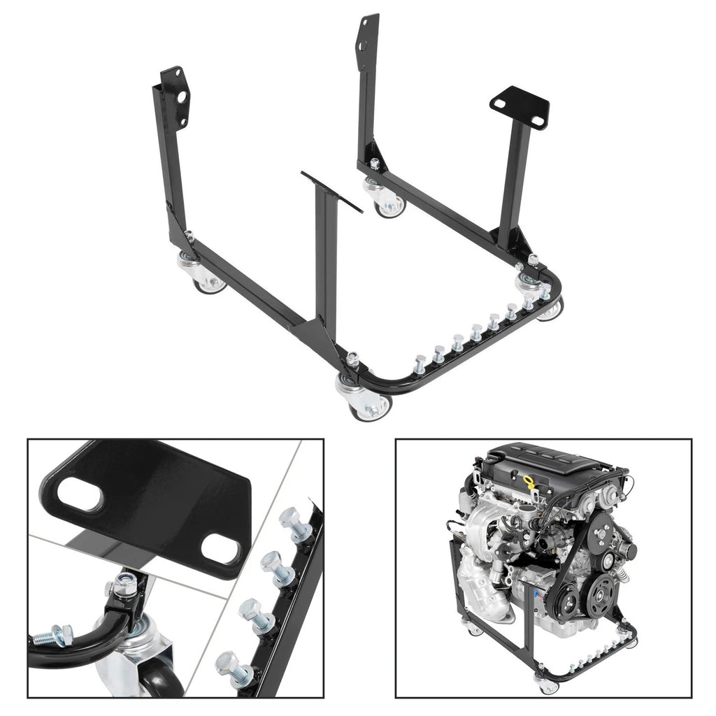 Heavy Duty Engine Cradle Stand with Wheels for Chevy V8 Small Block & Big Block (1960–2023)