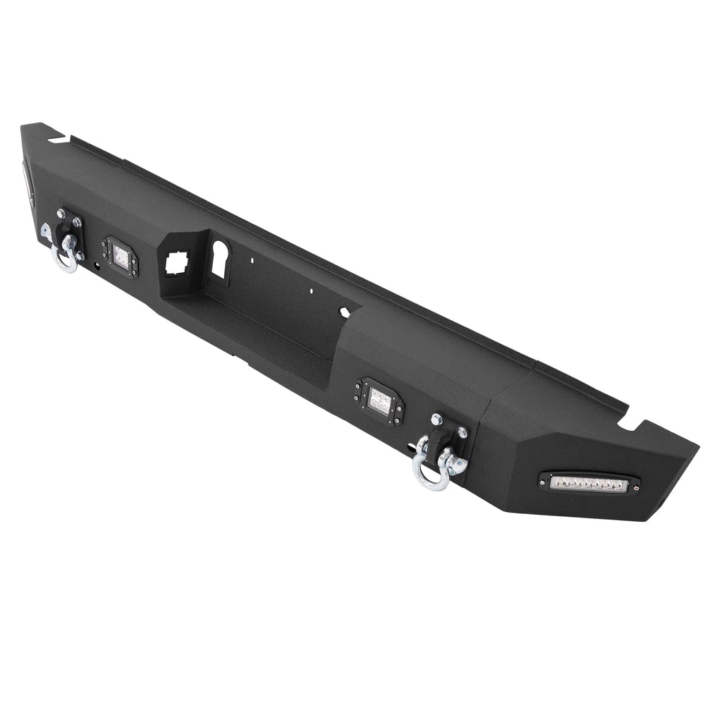 Heavy Duty Steel Rear Step Bumper with LED for Ford F150 (2015–2020)