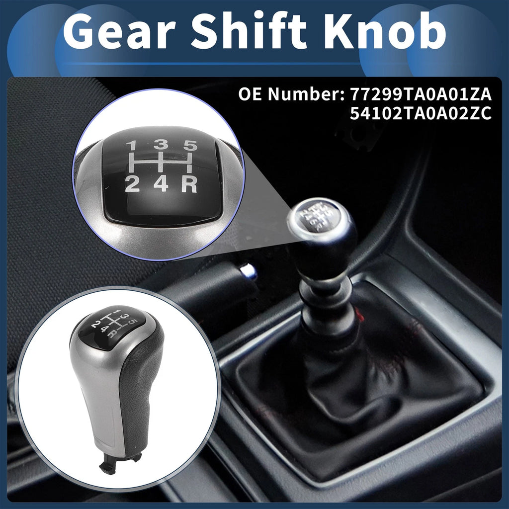 5 Speed Gear Shift Knob No. 77299TA0A01ZA for Honda Accord (2008–2012)
