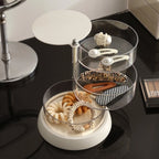 360 Degree Rotating Organizer Box for Jewelry and Makeup Tools