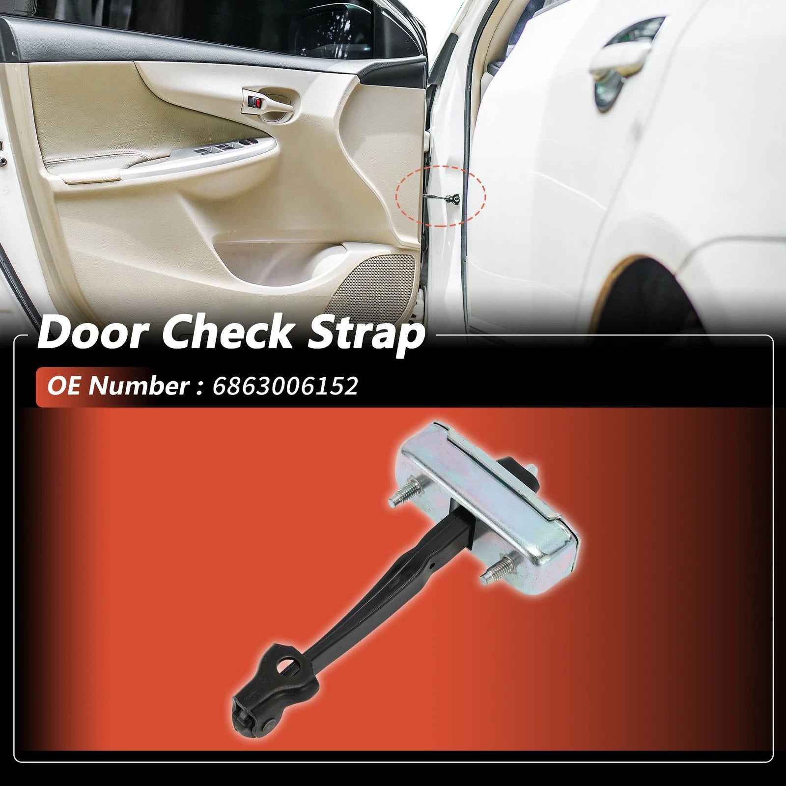 Tailgate Door Check Strap for Toyota Camry LE SE XLE XSE (2018–2022) No.6863006152