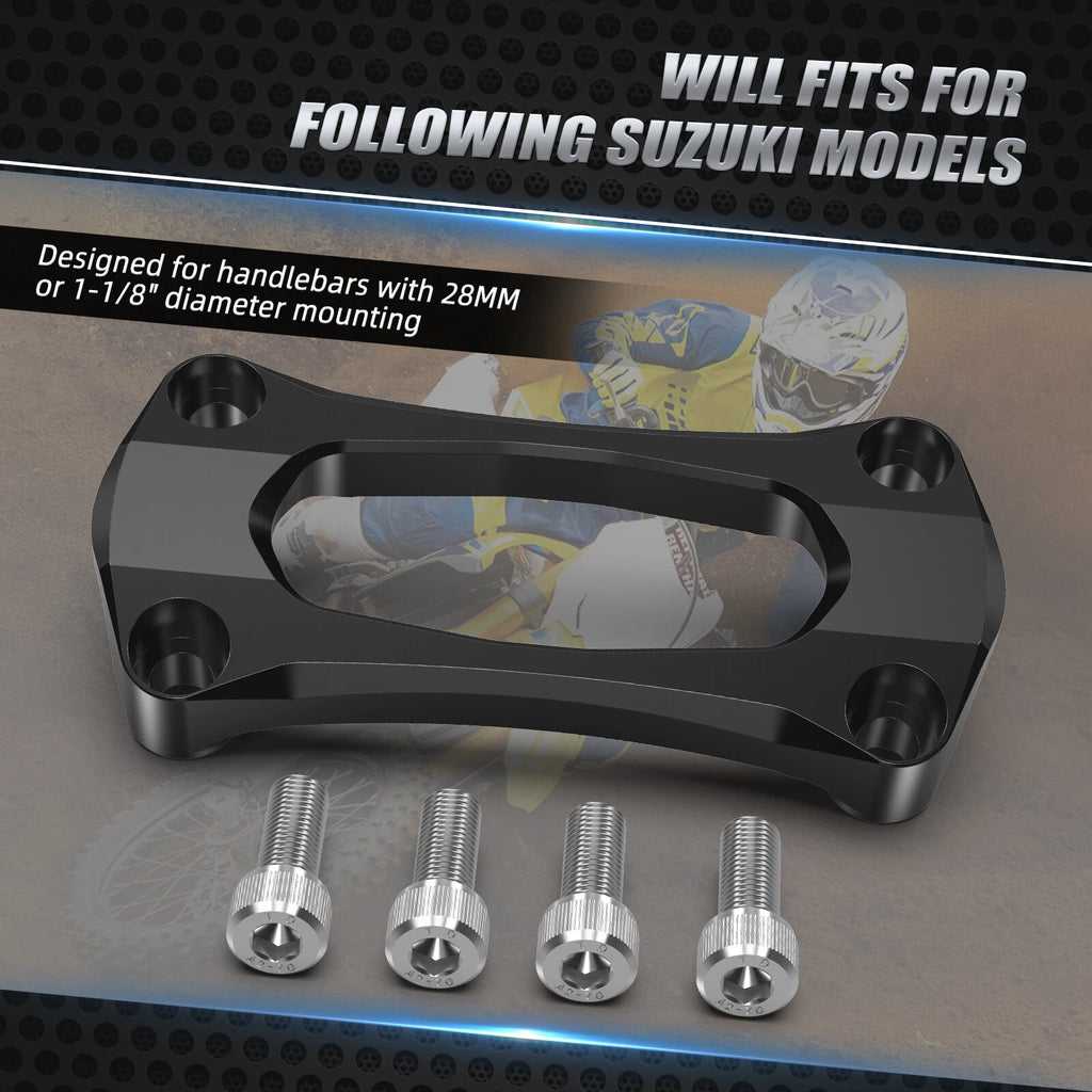 CNC Upper Handlebar Bar Mount Clamp for Suzuki RMZ250 RMZ450 (2005–2015)