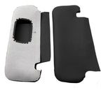 Sunvisors Cover Skin for Toyota Corolla (2002–2008) Black PVC Leather