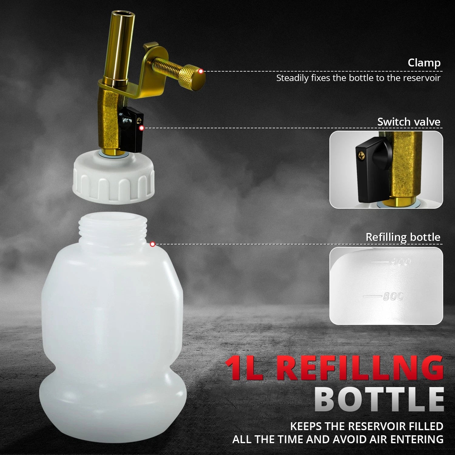 2L Vacuum Brake Oil Extractor Bleeder Kit for Car SUV (Universal)