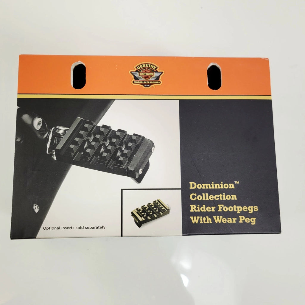 Black Dominion Foot Pegs for Harley-Davidson XG 750/XL 883/XL 1200 (OEM# 50500947)