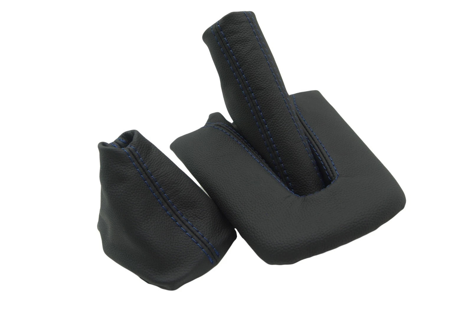 Set of 2 E Brake & Shift Boots for BMW E85 M3 Z4 (2003–2008) Blue Stitch