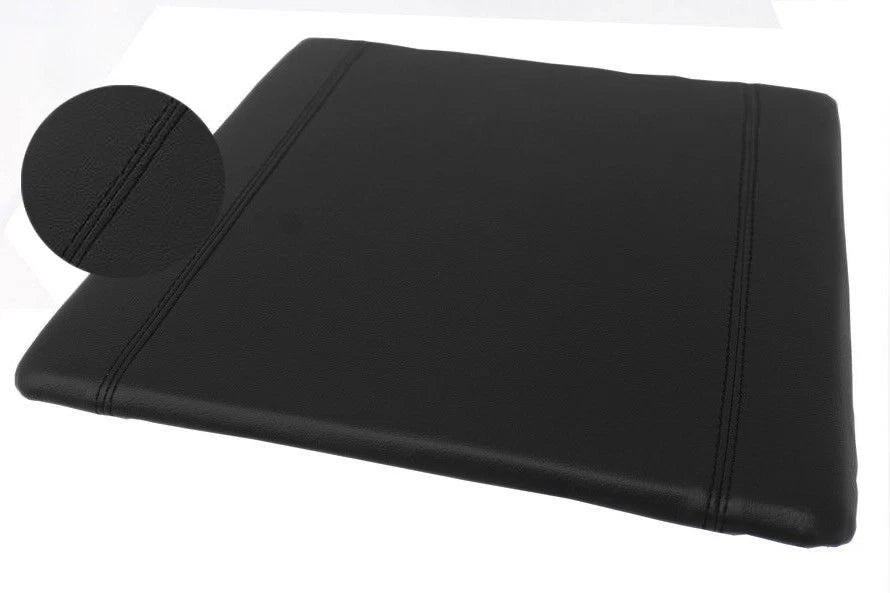 Leather Synthetic Console Armrest Cover for Ford F250 (2011–2016) Black