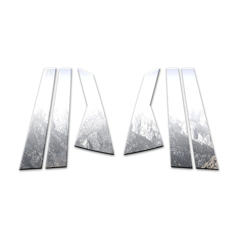 6Pc Chrome Pillar Post Covers for Honda Crosstour (2010–2019)