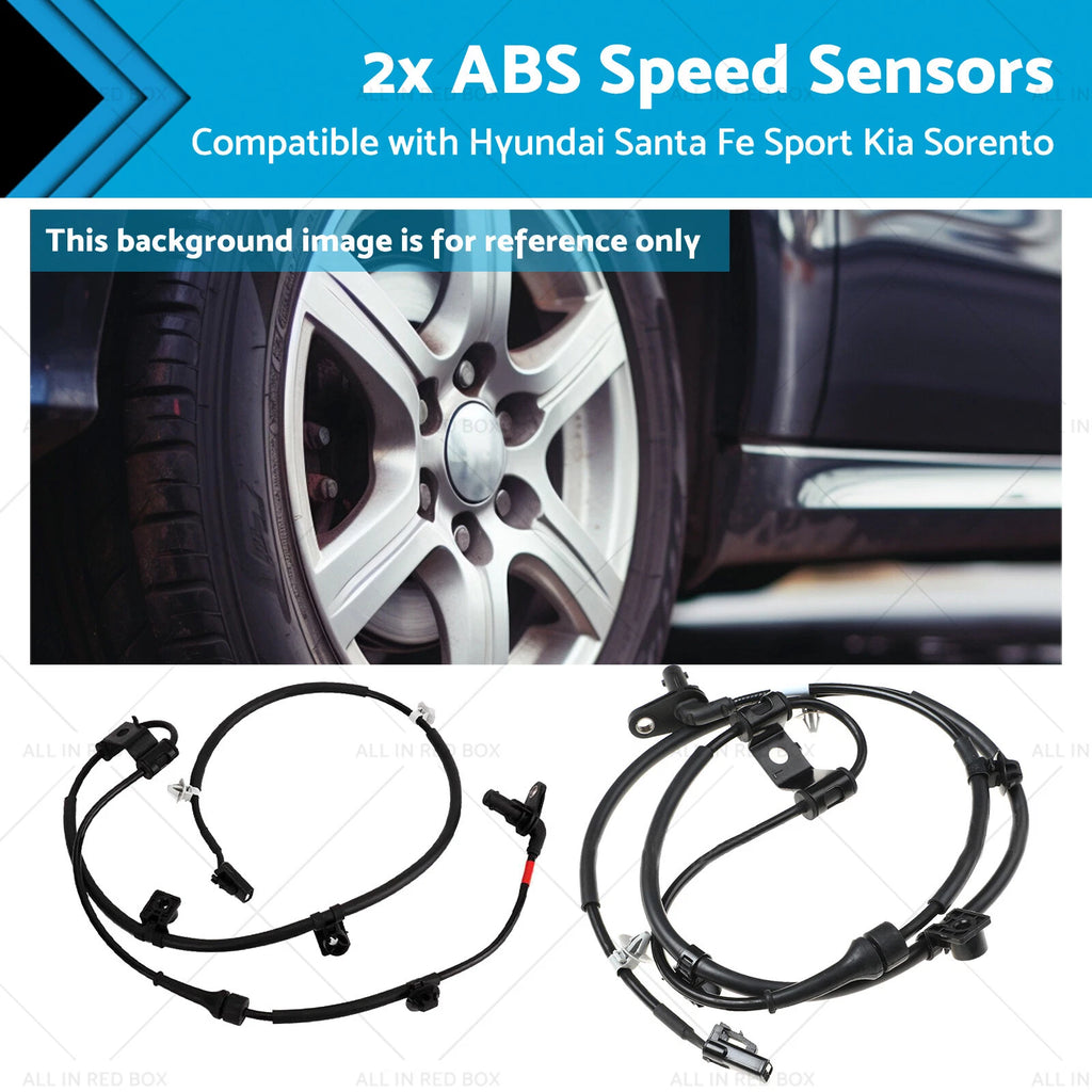 2x ABS Speed Sensors for Hyundai Santa Fe Sport Kia Sorento (2013–2018)