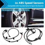 2x ABS Speed Sensors for Hyundai Santa Fe Sport Kia Sorento (2013–2018)