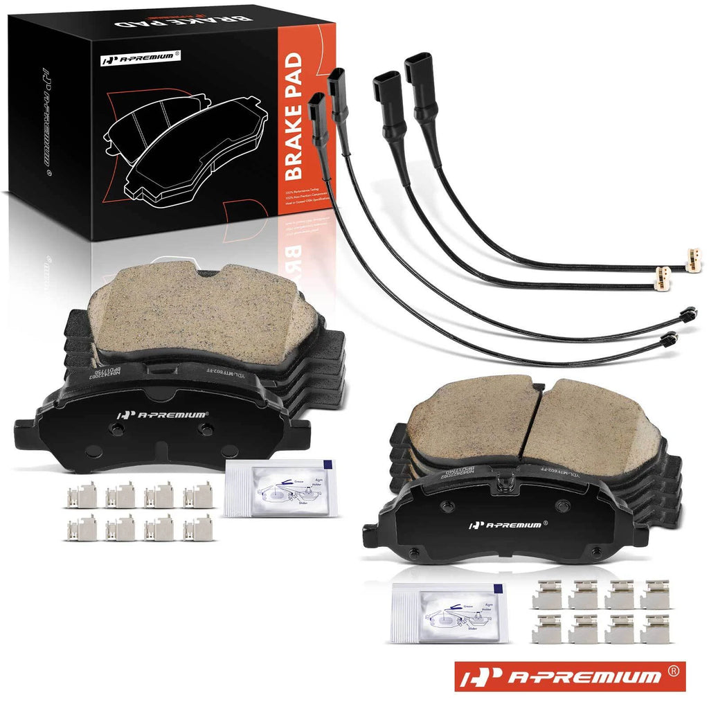 Set of 8 Ceramic Brake Pads for Ford Transit-150 250 350 (2015–2019)