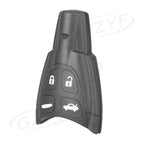 4 x Key Shell Fob Cover for Saab 9-3 Sport Car (2003-2011) Black