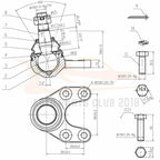 Set of 9 Ball Joints & Tie Rods for Mazda B2200 (1987–1991)