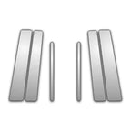Diamond Grade 6pc Pillar Post Covers for 2011-2019 Toyota Yaris 5 Door Liftback