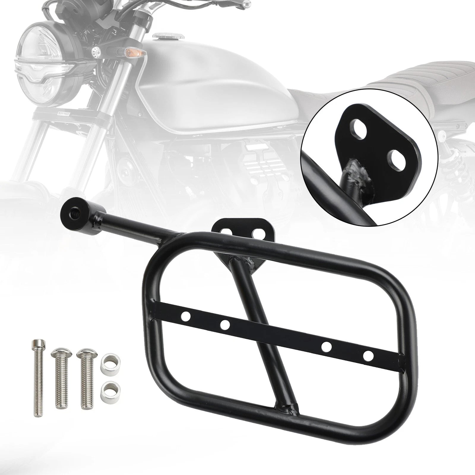 Side Saddle Bag Mounting Bracket Left for Guzzi V9 Bobber Roamer (2018–2023)