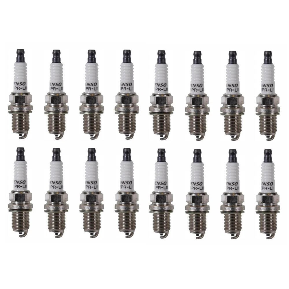 Set of 16 Spark Plugs 3143 for Jaguar Land Rover Mercedes-Benz Hyundai Kia