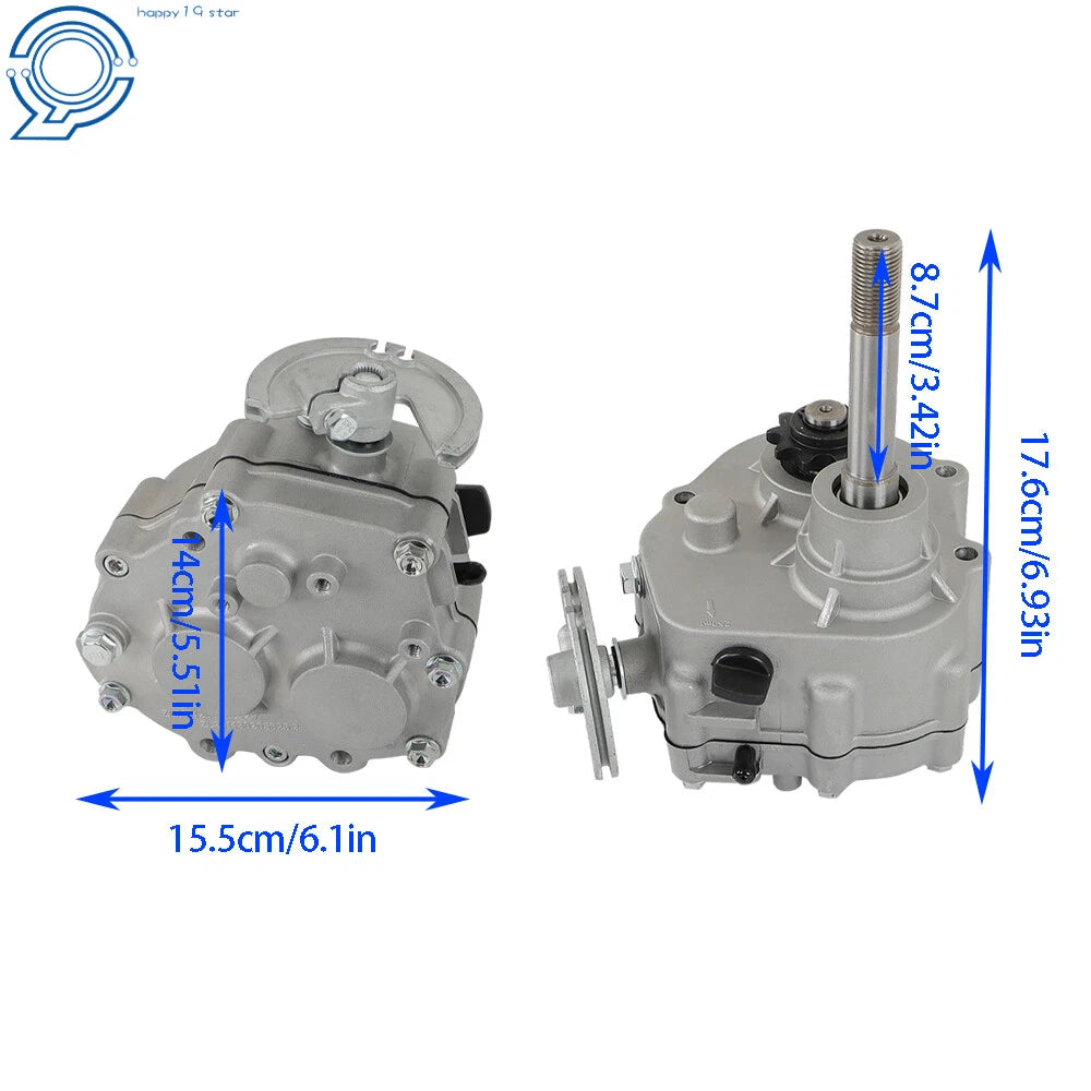 Forward Reverse Gear Box for Go Kart (2HP - 7HP Engine)