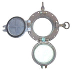 7" Heavy Brass Port Holes for Authentic Cut Out (11" Outside Diameter)